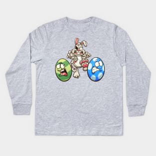 Zombie Easter bunny Kids Long Sleeve T-Shirt